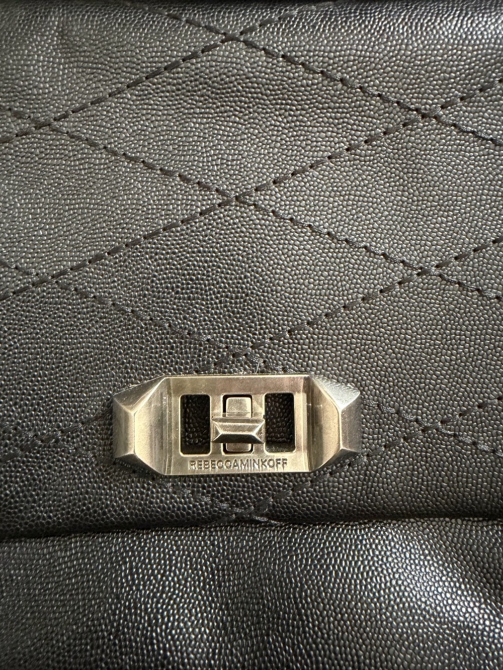 Rebecca Minkoff Quilted Black Leather Crossbody